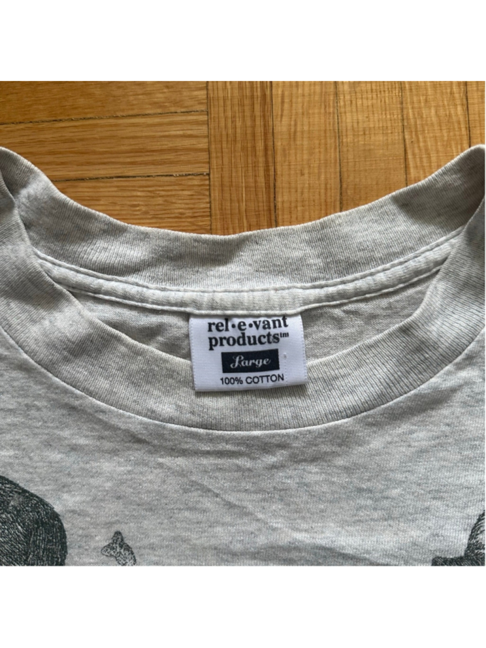 Vintage 90s California Cats AOP Rel-E-Vant shirt Made in USA Size Large - Picture 3 of 6